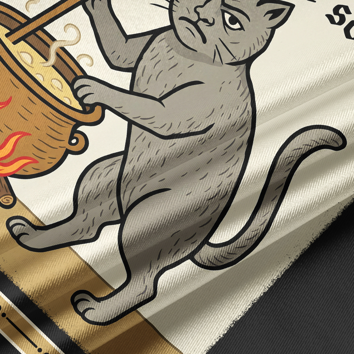 Purplehecate That's It You're Going in the Soup Crop Jersey Top