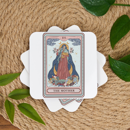 Purplehecate The Mother Tarot Coaster