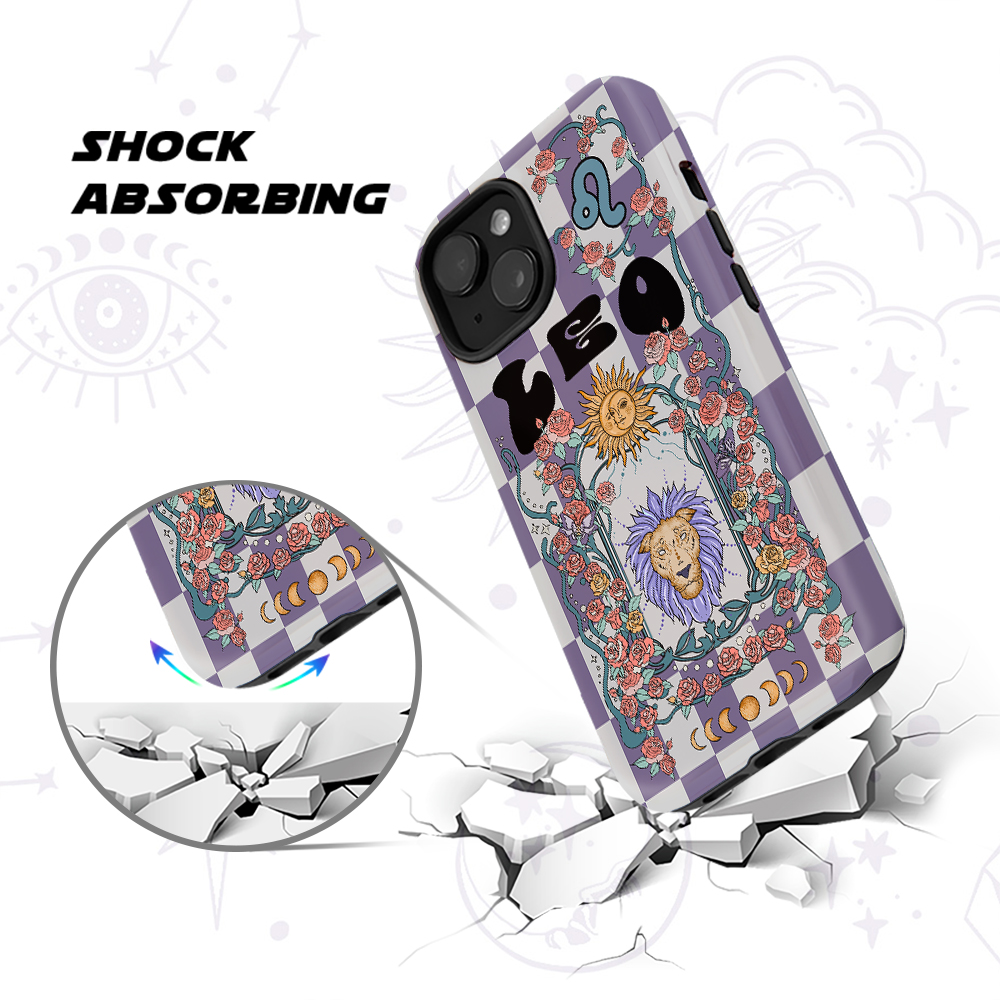 Purplehecate Leo Spirit Zodiac Collage Phone Case