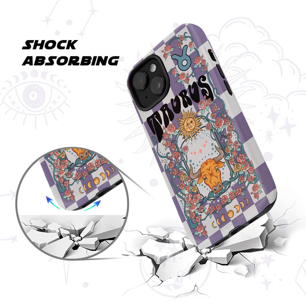 Purplehecate Taurus Spirit Zodiac Collage Phone Case