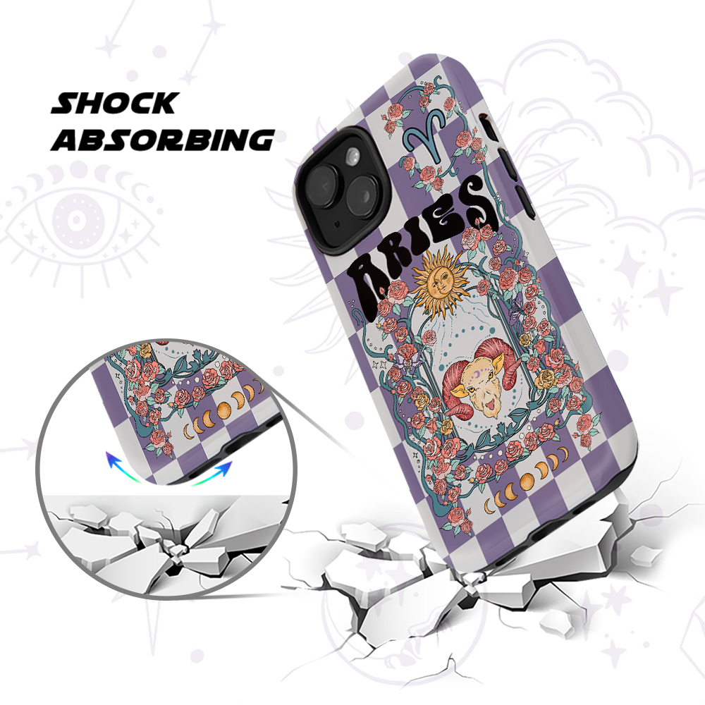 Purplehecate Aries Spirit Zodiac Collage Phone Case
