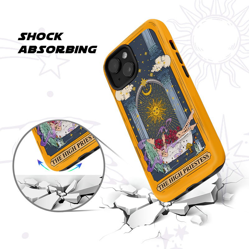 Purplehecate The High Priestess Tarot Card Phone Case