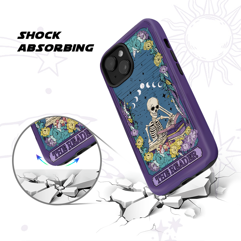 Purplehecate The Reader Tarot Card Phone Case
