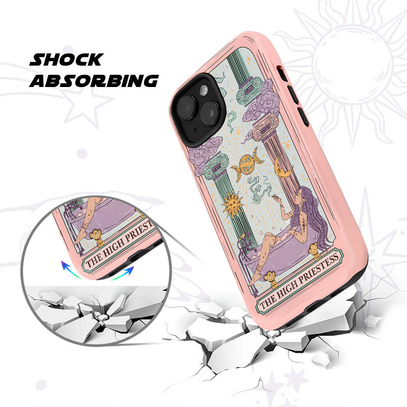 Purplehecate The High Priestess Tarot Card Phone Case