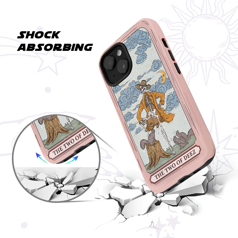 Purplehecate The Two Of Deez Tarot Phone Case