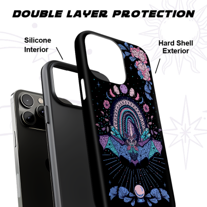 Purplehecate Moon Phase Bat Phone Case