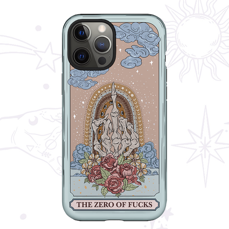 Purplehecate The Zero Of Fucks Tarot Phone Case