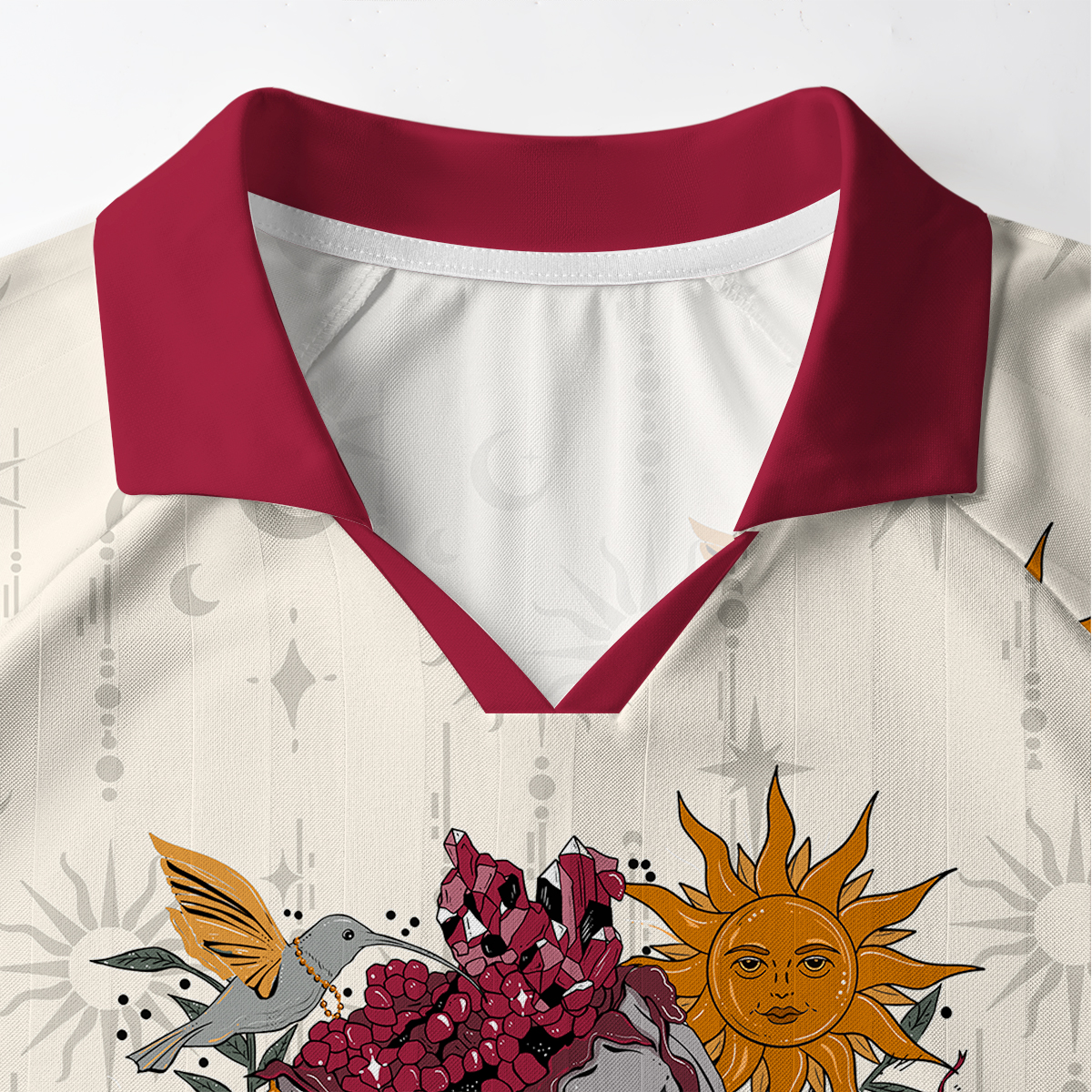 Purplehecate Persephone's Pomegranates Long Sleeve Jersey Shirt