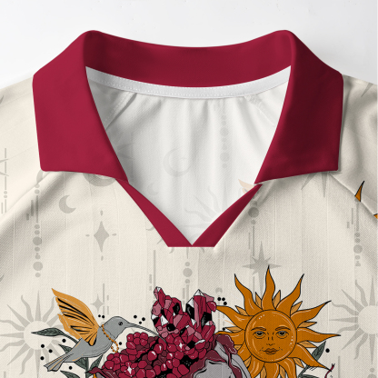 Purplehecate Persephone's Pomegranates Long Sleeve Jersey Shirt