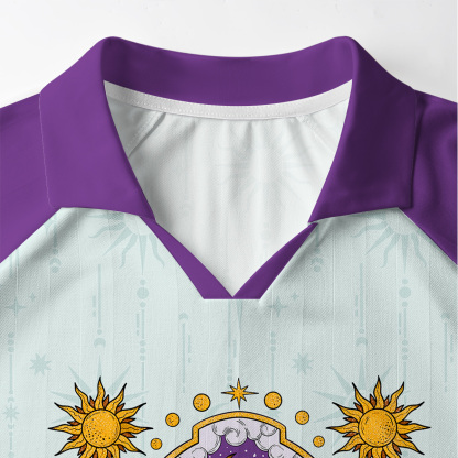 Purplehecate Capricorn Zodiac Long Sleeve Jersey Shirt