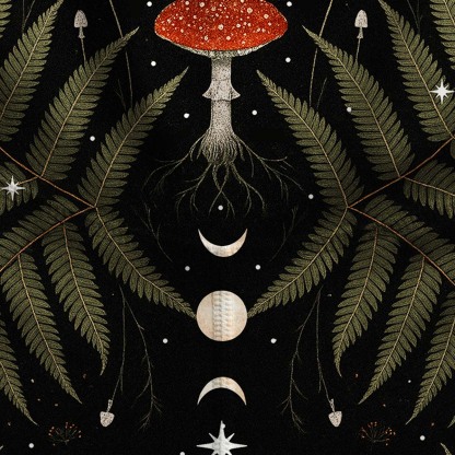 Purplehecate Moonlit Mushroom Gown Yoga Pants