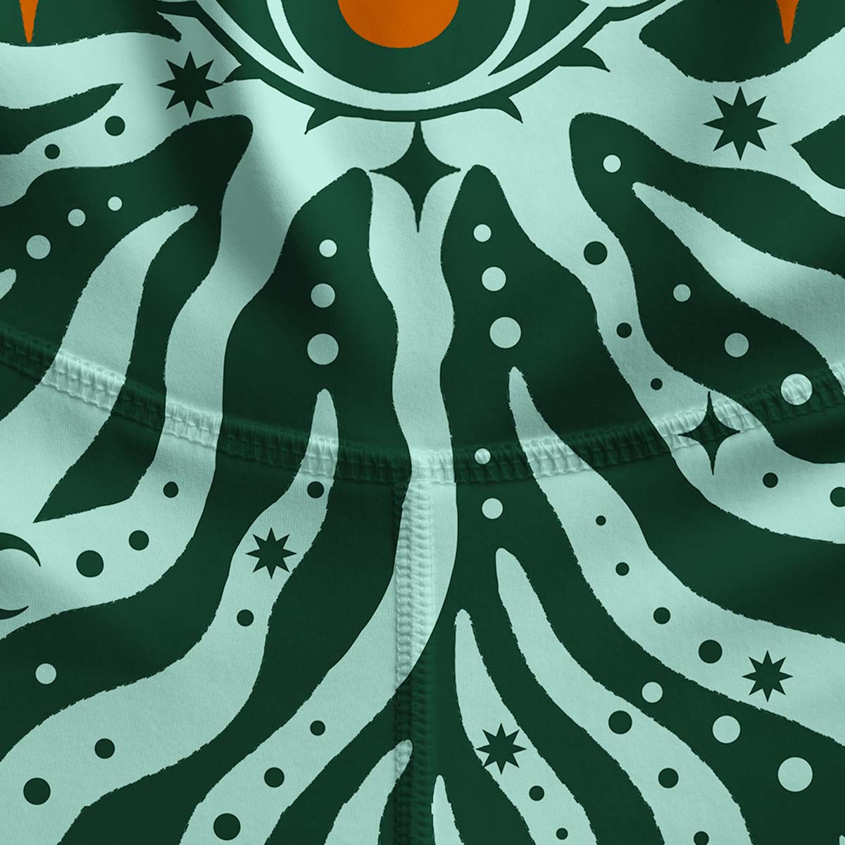 Purplehecate Green Vision Illusion Yoga Pants