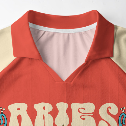 Purplehecate Aries Spirit Zodiac Long Sleeve Jersey Shirt