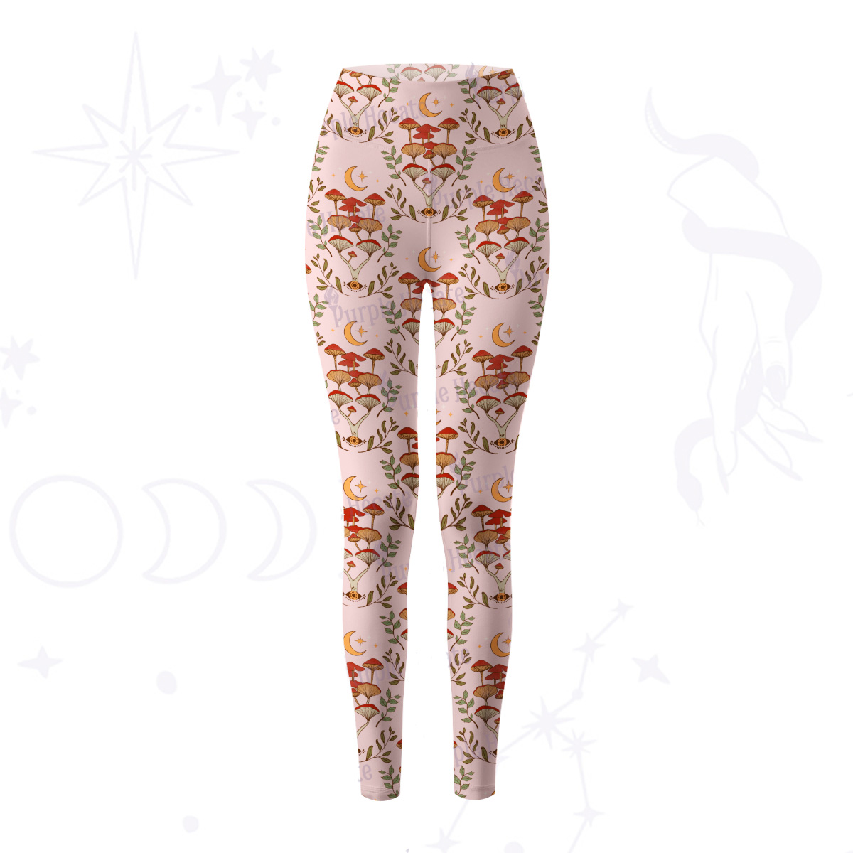 Purplehecate Psychedelic Mushrooms Yoga Pants