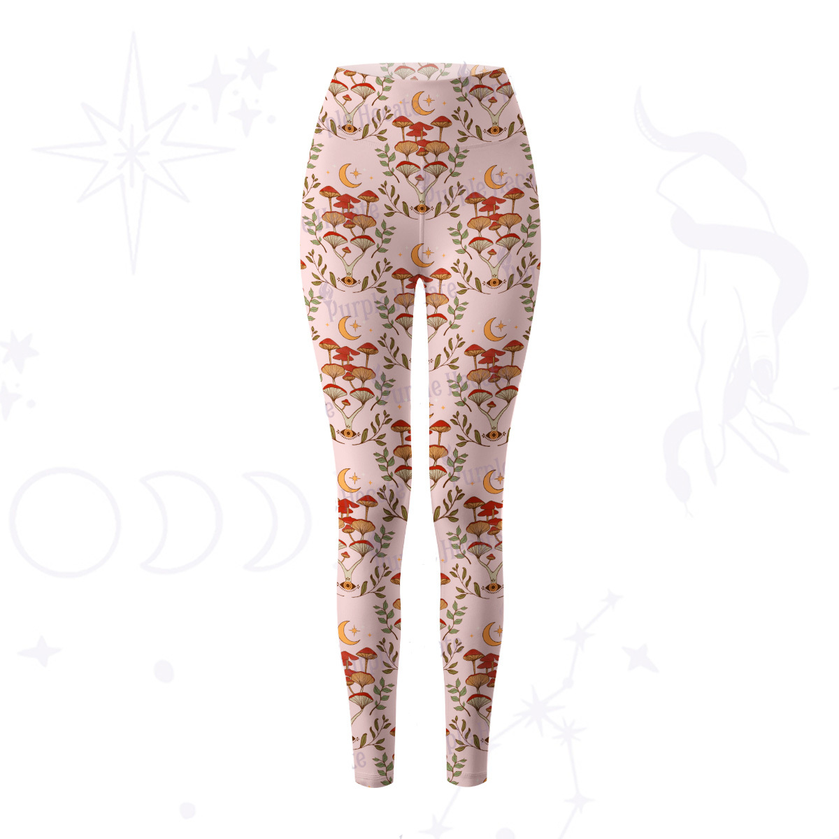 Purplehecate Psychedelic Mushrooms Yoga Pants