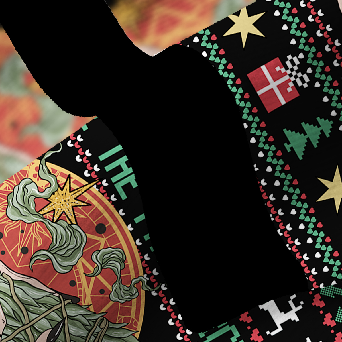 Purplehecate Sage The Patriarchy Fuzzy Ugly Christmas Sweatshirt