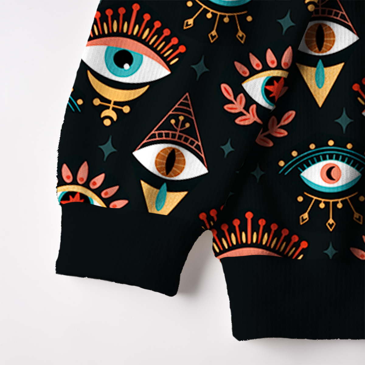 [Copy]Purplehecate Witchy Neon Naughty Cat Fuzzy Ugly Christmas Sweatshirt