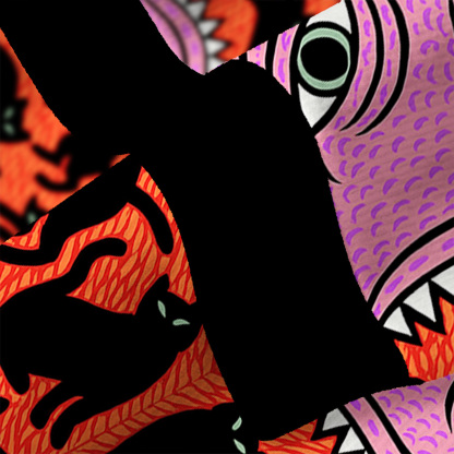 Purplehecate Cats for the Devil’s Feast Ugly Cardigan Sweaters