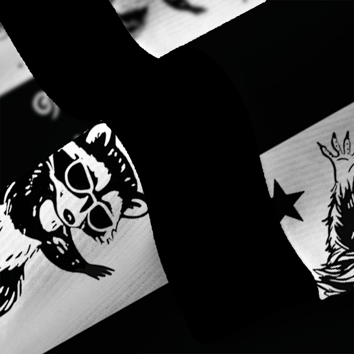 Purplehecate Galactic Raccoon Club Fuzzy Ugly Sweatshirt