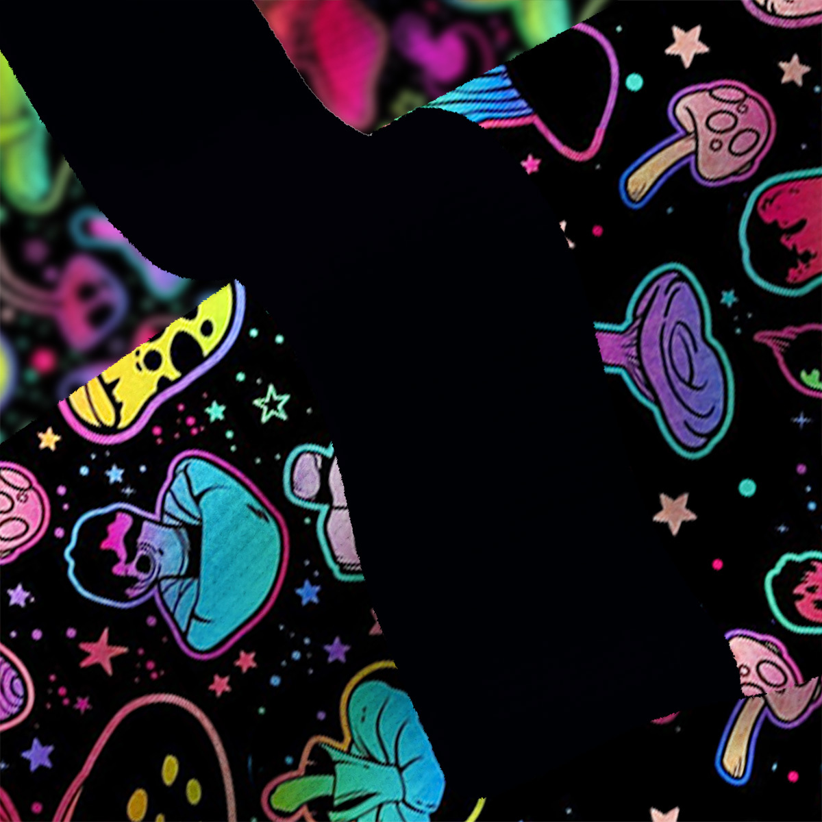 Purplehecate Psychedelic Mushroom Rave Ugly Cardigan Sweaters