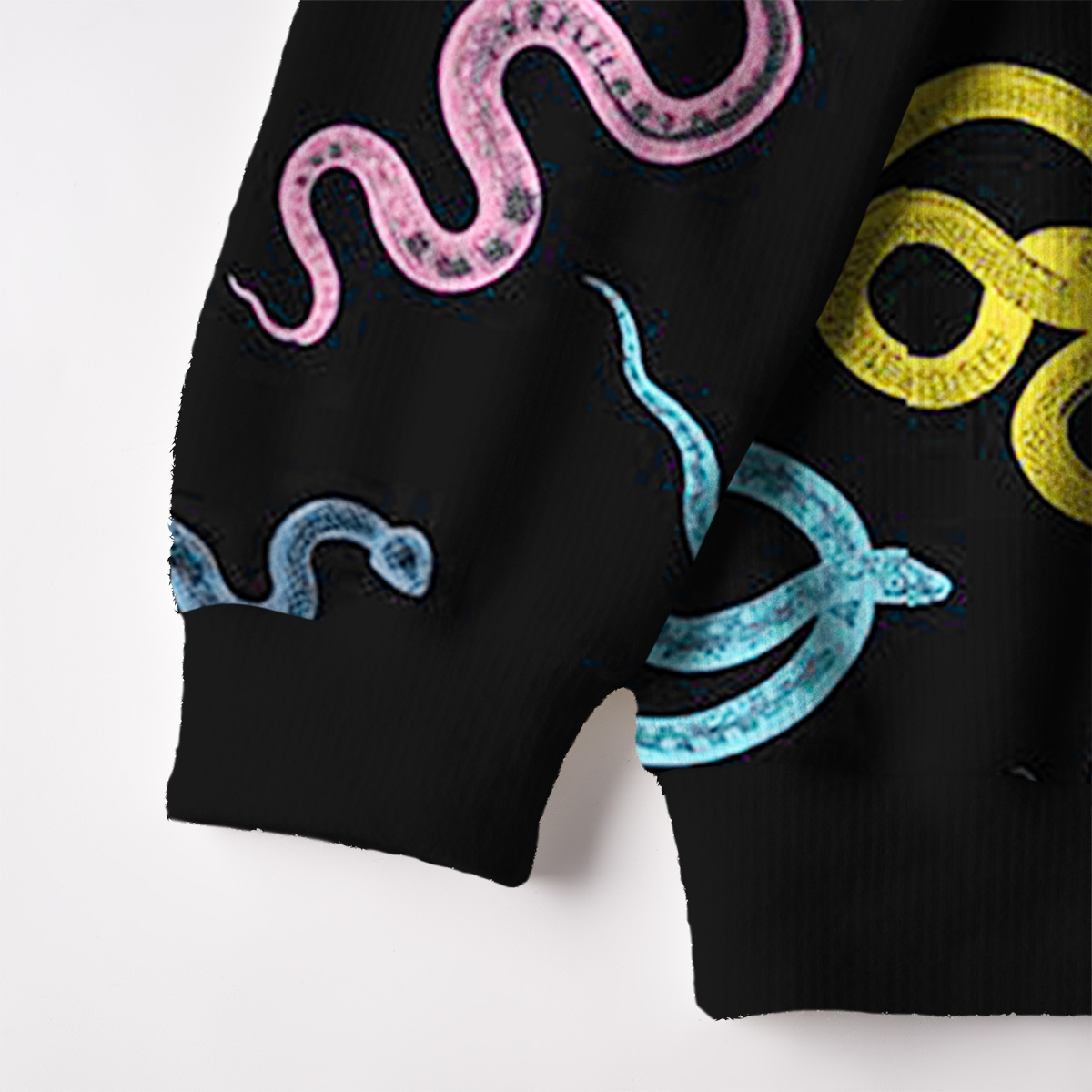 Purplehecate Colorful Trippy Snake Ugly Cardigan Sweaters