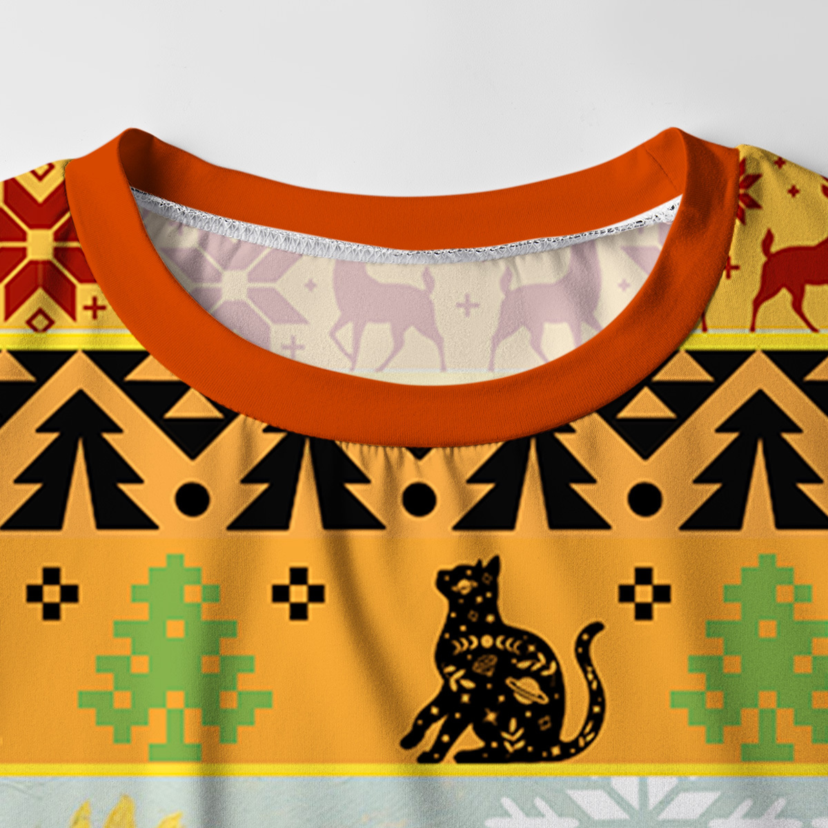 Purplehecate Sunflower Cat Christmas Pajamas