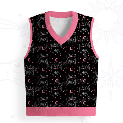Purplehecate Witchy Mothman Night Ugly Sweater Vest