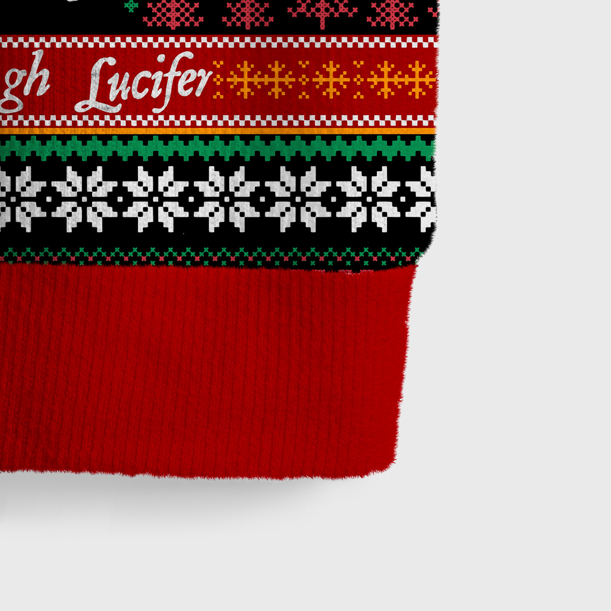 Purplehecate Live Laugh Lucifer Ugly Sweater Vest