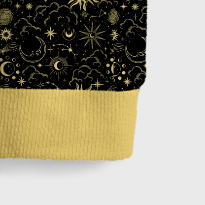 Purplehecate Mysterious Star & Moon Ugly Sweater Vest