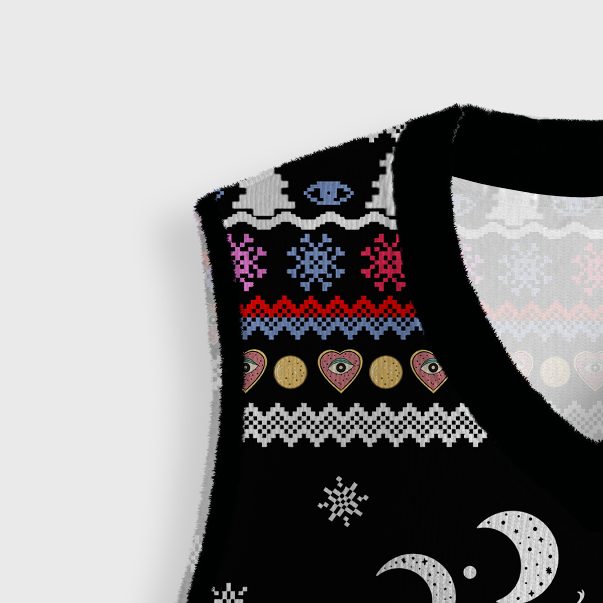 Purplehecate Lunar Serpent Alchemy Ugly Sweater Vest