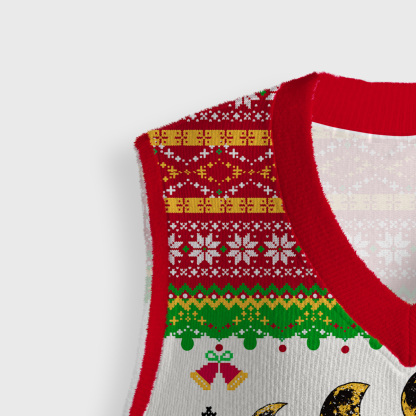 Purplehecate Magic Mushroom Ugly Sweater Vest