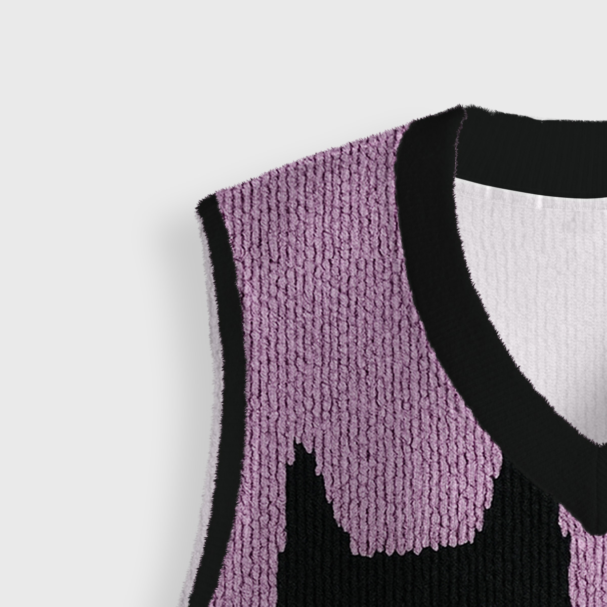 Purplehecate Monster Black Cat Ugly Sweater Vest