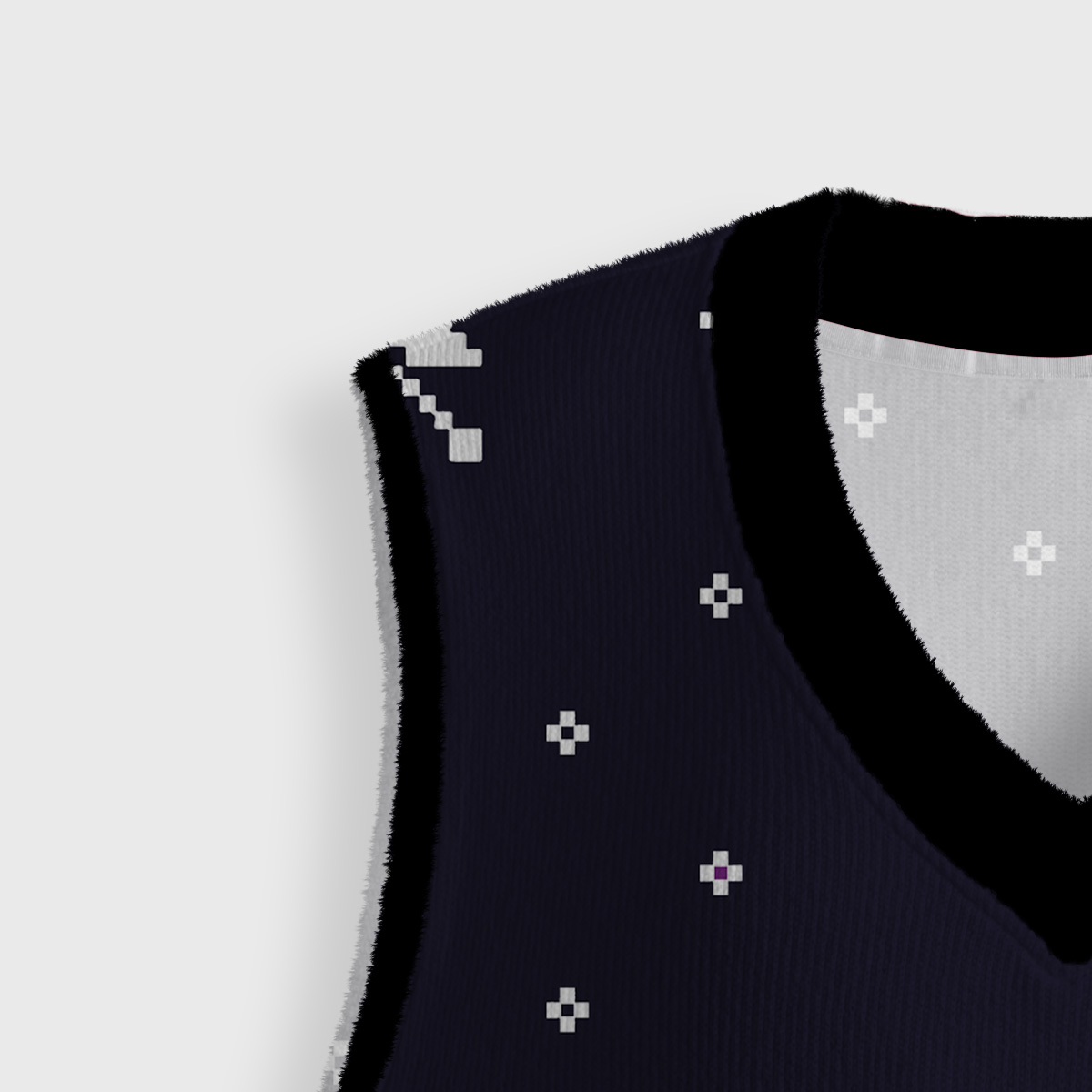 Purplehecate Christmas Black Cat Ugly Sweater Vest