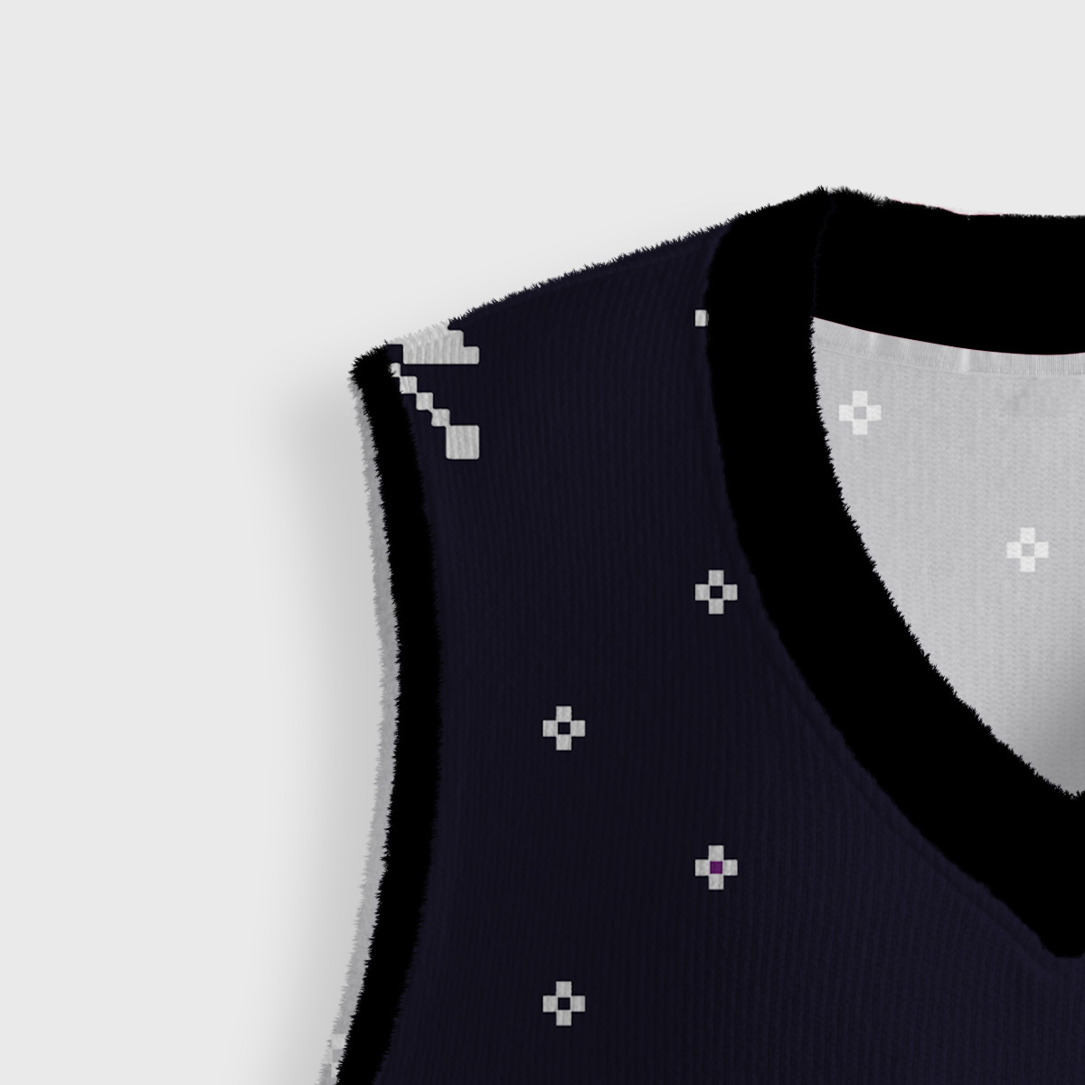 Purplehecate Christmas Black Cat Ugly Sweater Vest
