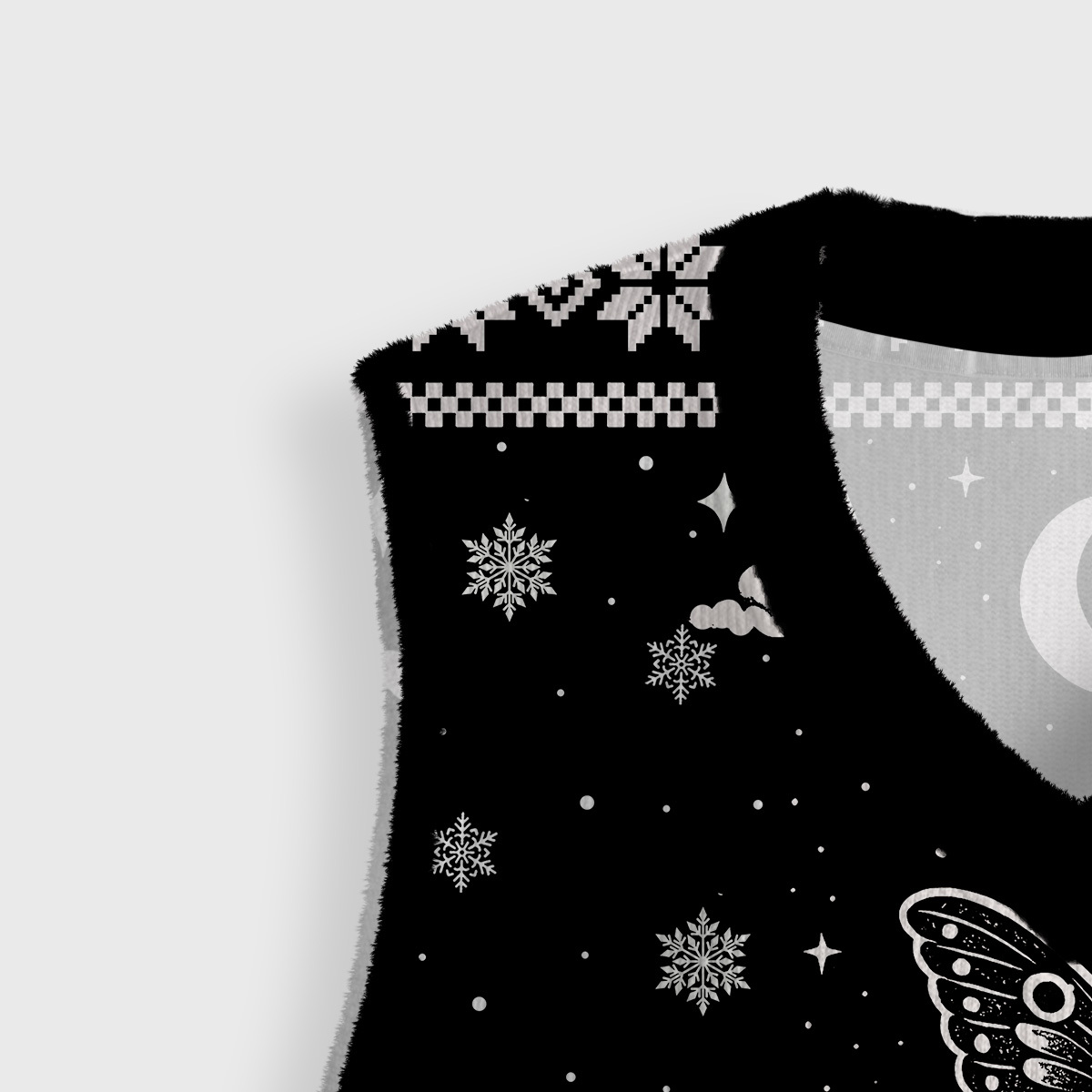 Purplehecate Dark Moth Ugly Sweater Vest