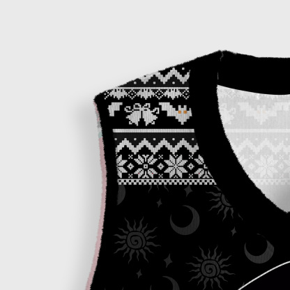 Purplehecate Stay Positive Ugly Sweater Vest