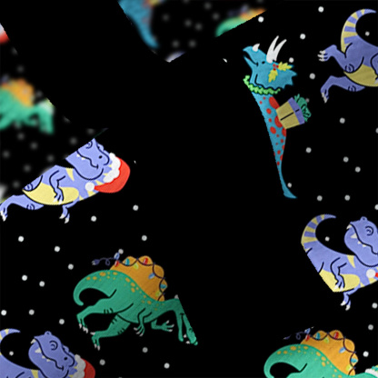 Purplehecate Funny Christmas Dinosaurs Ugly Cardigan Sweaters