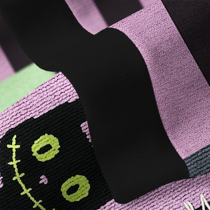 Purplehecate Monster Black Cat Fuzzy Ugly Christmas Sweatshirt