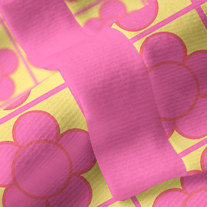 Purplehecate Bubble Flower Checkered Ugly Cardigan Sweaters