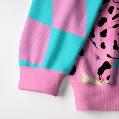 Purplehecate Savage Leopard Evil Eye Ugly Cardigan Sweaters