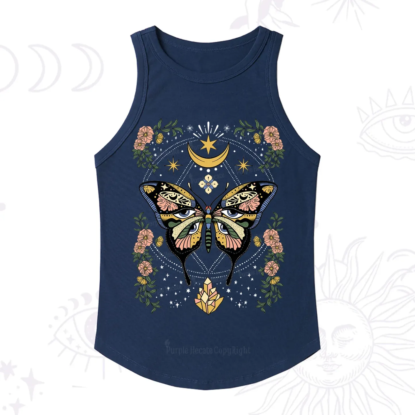 Purplehecate I Am Opening Ribbed Tank Top