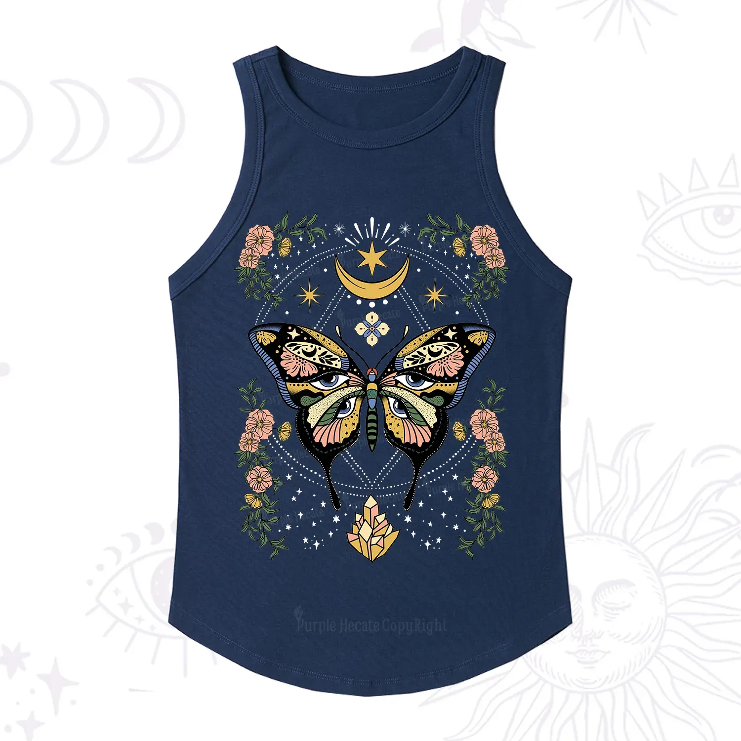 Purplehecate I Am Opening Ribbed Tank Top