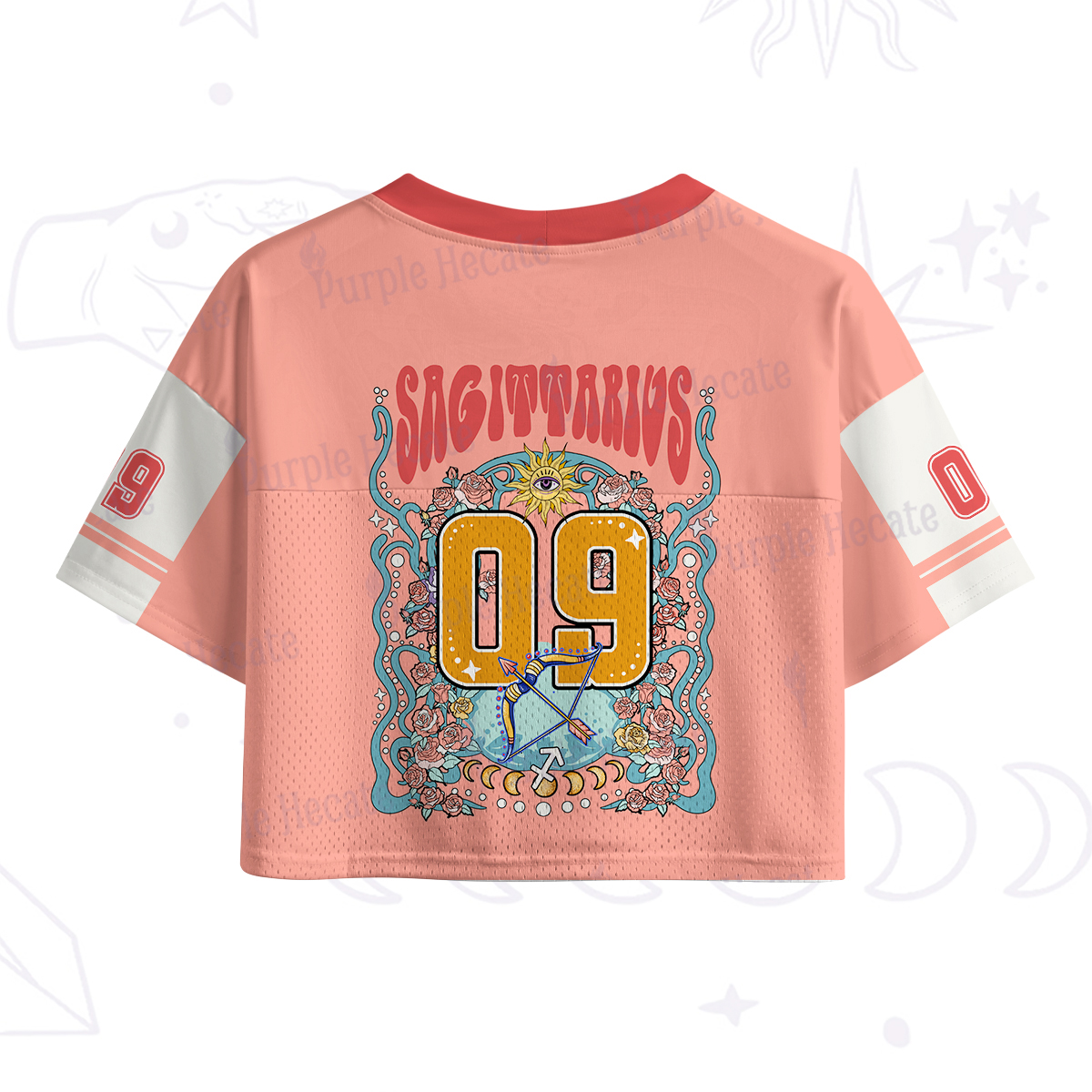 Purplehecate Sagittarius Spirit Zodiac Crop Sports Jersey