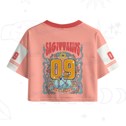 Purplehecate Sagittarius Spirit Zodiac Crop Sports Jersey