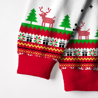 Purplehecate Magic Mushroom Fuzzy Ugly Christmas Sweatshirt