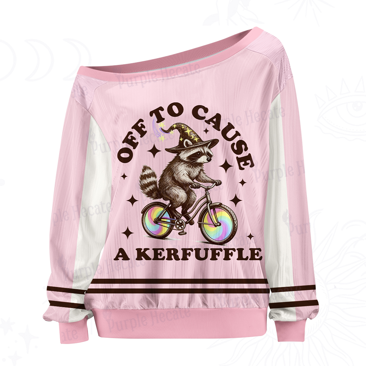 Purplehecate Off To Cause A Kerfuffle Off The Shoulder Graphic Jersey