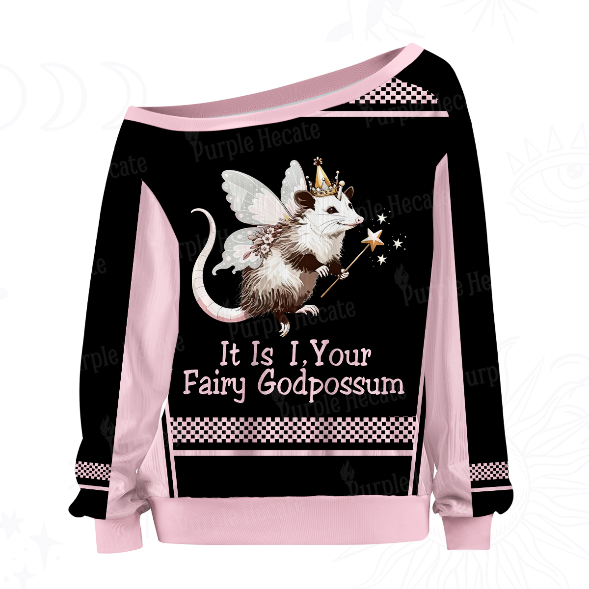 Purplehecate It Is I Your Fairy Godpossum Off The Shoulder Graphic Jersey