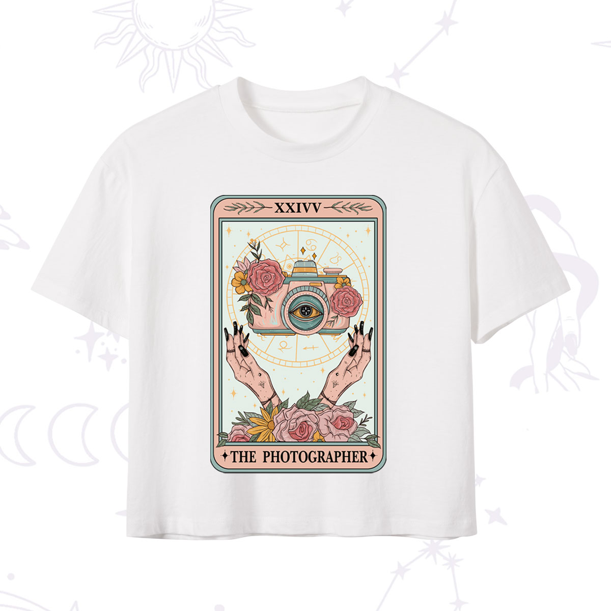 Purplehecate The Photographter Tarot Crop T-Shirt