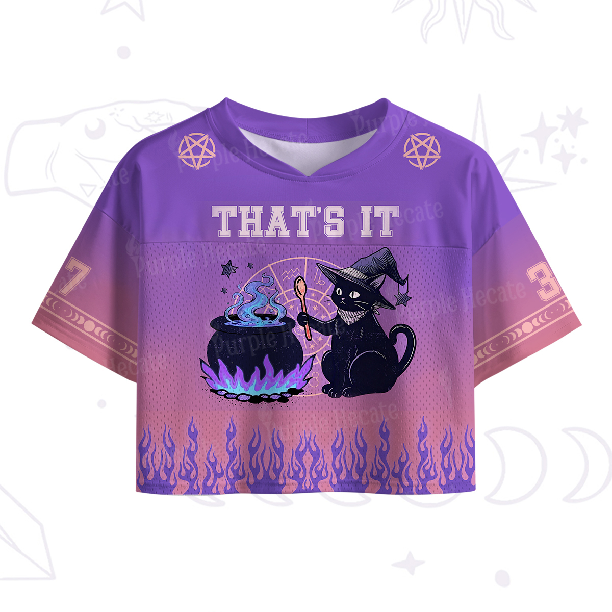 Purplehecate That's It You're Going In The Soup Crop Sports Jersey