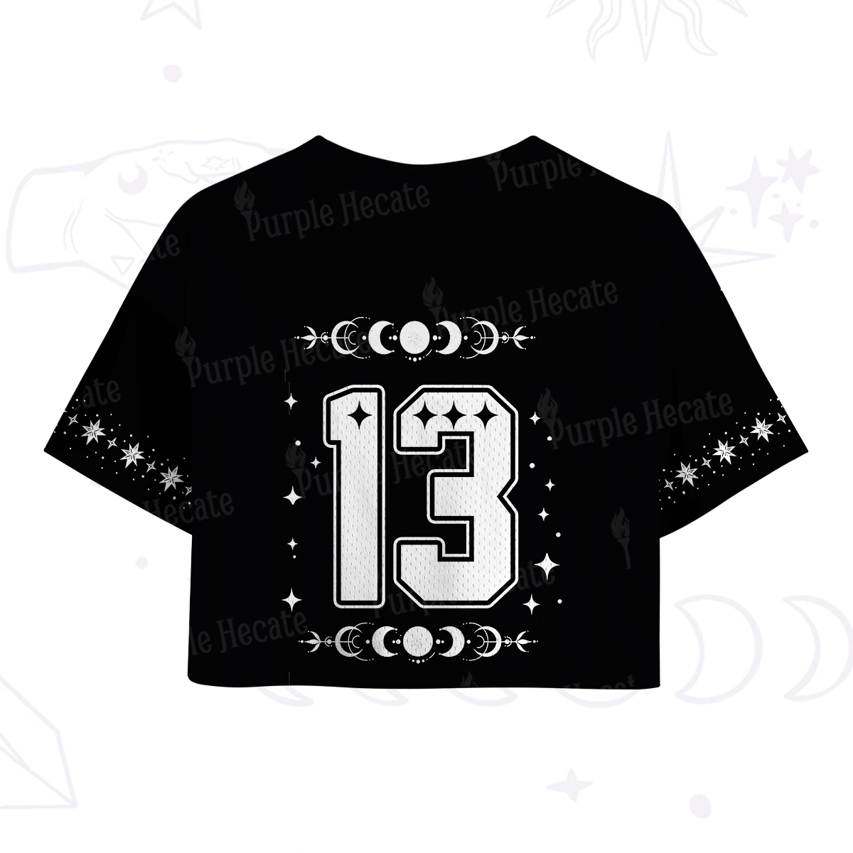 Purplehecate Be The Ancestor They Summon When Shit Gets Real Crop Sports Jersey